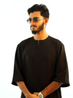 Arabian Half Sleeve Thobe - Black
