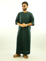 Arabian Half Sleeve Thobe - Sea Green