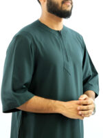 Arabian Half Sleeve Thobe - Sea Green