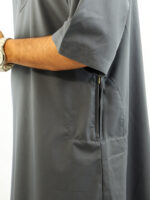 Arabian Half Sleeve Thobe - Steel blue