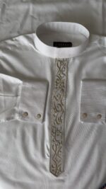 Saudi Calligraphy Embroidery thobe