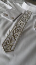 Saudi Calligraphy Embroidery thobe