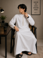 Saudi Calligraphy Embroidery thobe
