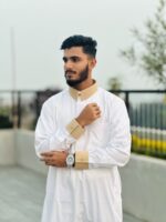 Saudi Thobe Luxury Series – White