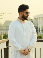 Saudi Thobe Luxury Series – White