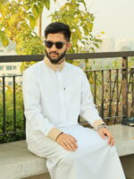 Saudi Thobe Luxury Series – White