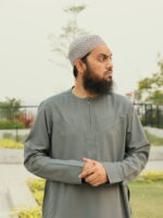 Omani Thobe Signature Series – Deep Ash