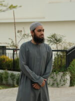Omani Thobe Signature Series – Deep Ash