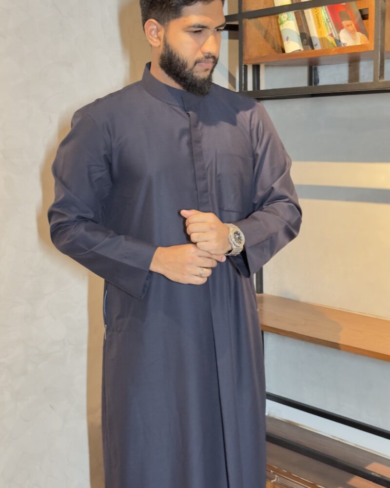 Kuwaiti Special Thobe Deep Blue
