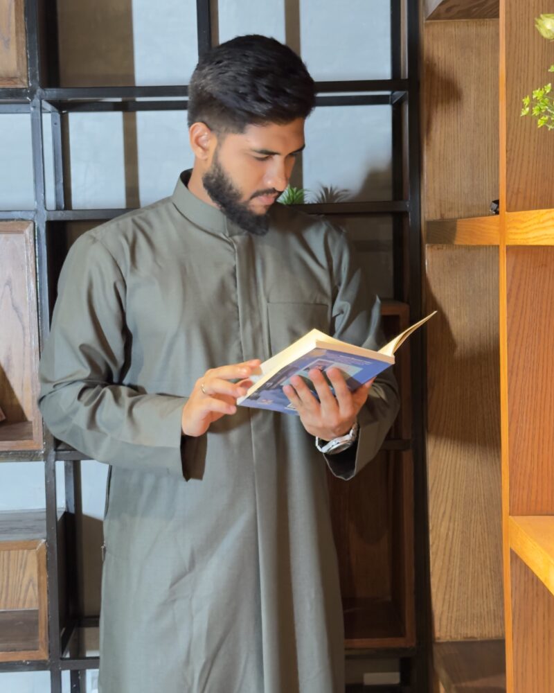 Kuwaiti Special Thobe Deep Ash