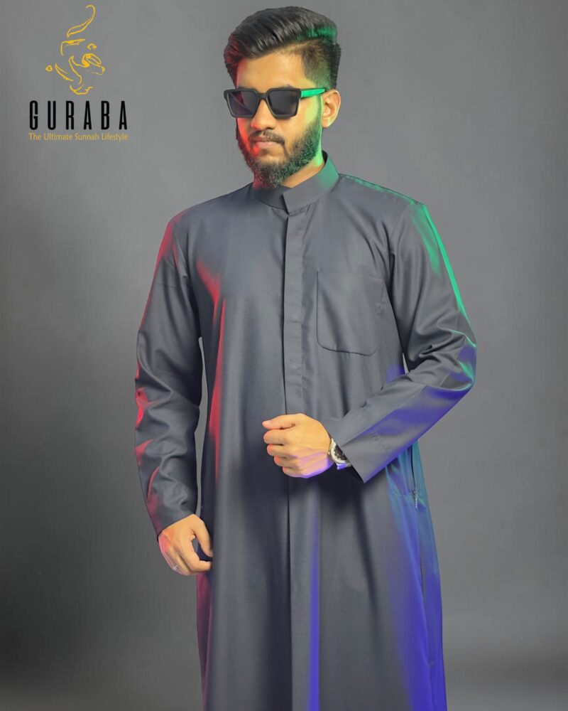 Kuwaiti Special Thobe Deep Blue