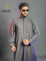 Kuwaiti Special Thobe Deep Ash