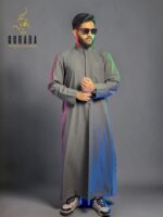Kuwaiti Special Thobe Deep Ash