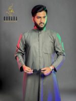 Kuwaiti Special Thobe Deep Ash