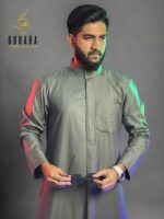 Kuwaiti Special Thobe Deep Ash