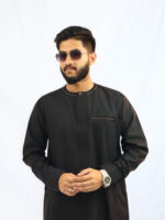 Guraba Signature Thobe – Black