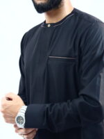 Guraba Signature Thobe – Black